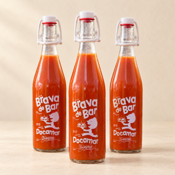 3 Botellas de Salsa Brava Docamar de 500 g